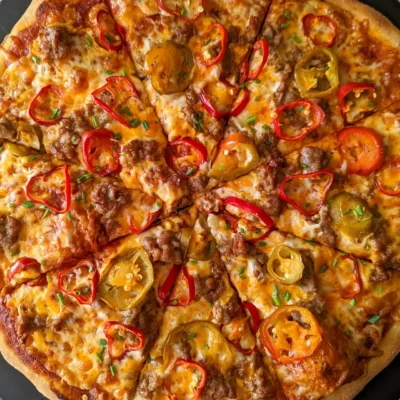 Hot pepper pizza